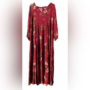 Maxi summer Bohemian Style Dress . Summer joy .XXL